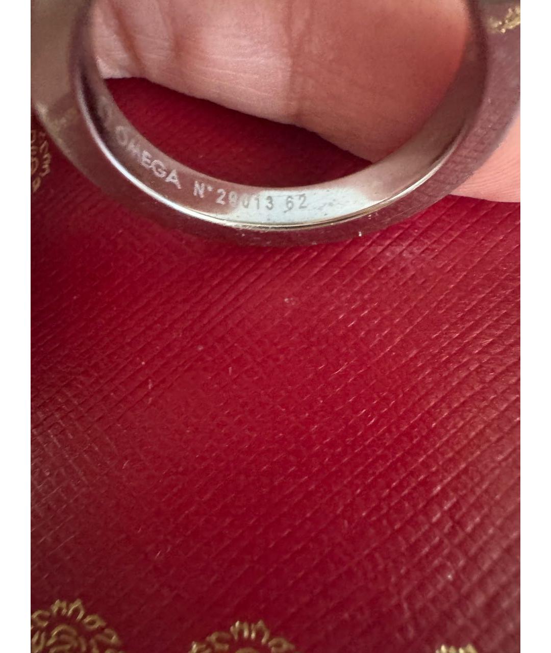 OMEGA Серебряное кольцо из белого золота, фото 5