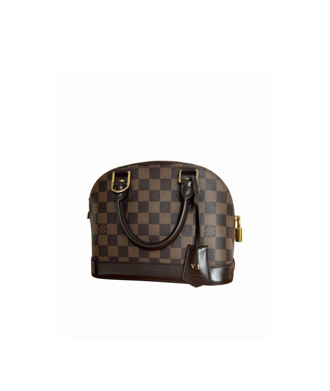 LOUIS VUITTON Коричневая сумка с короткими ручками, фото 9