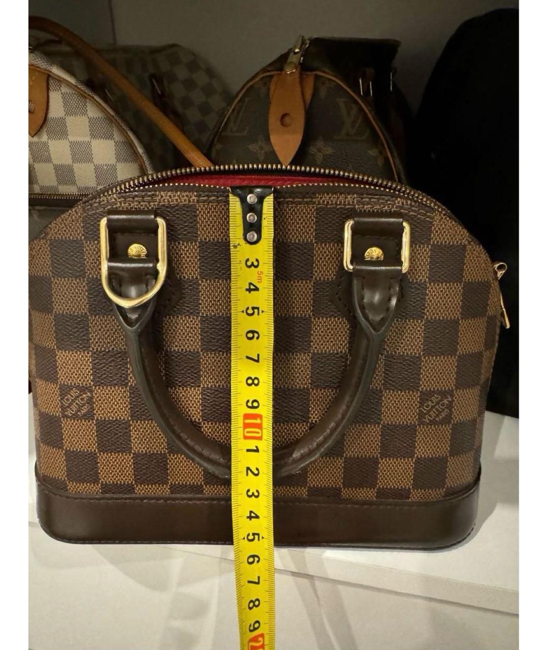 LOUIS VUITTON Коричневая сумка с короткими ручками, фото 5