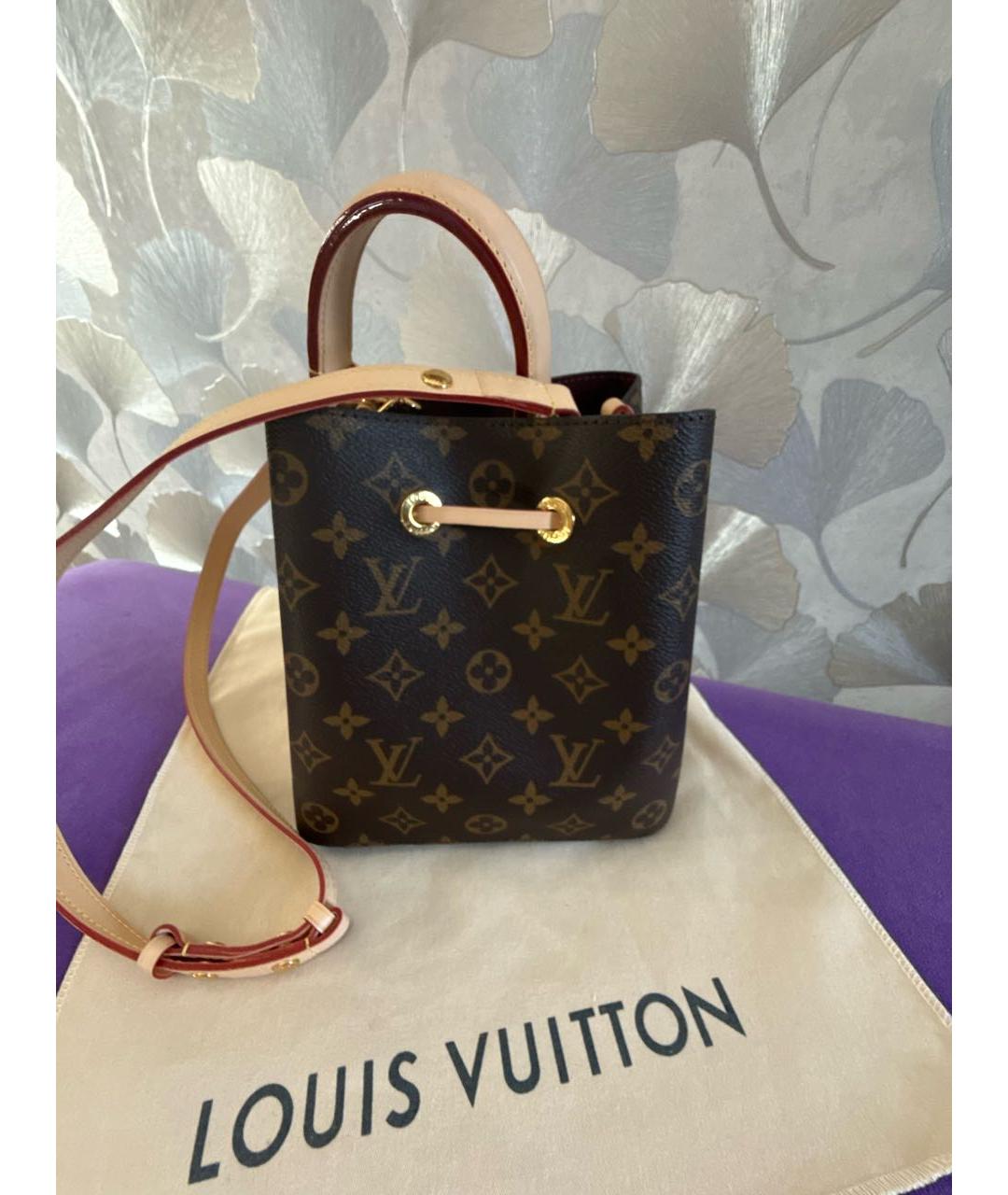 LOUIS VUITTON Коричневая сумка с короткими ручками, фото 2