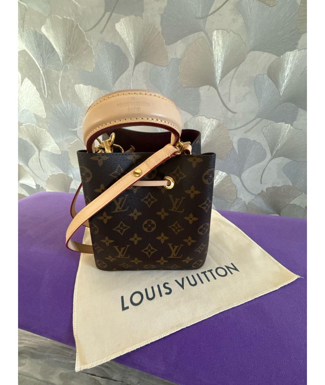 LOUIS VUITTON Коричневая сумка с короткими ручками, фото 5
