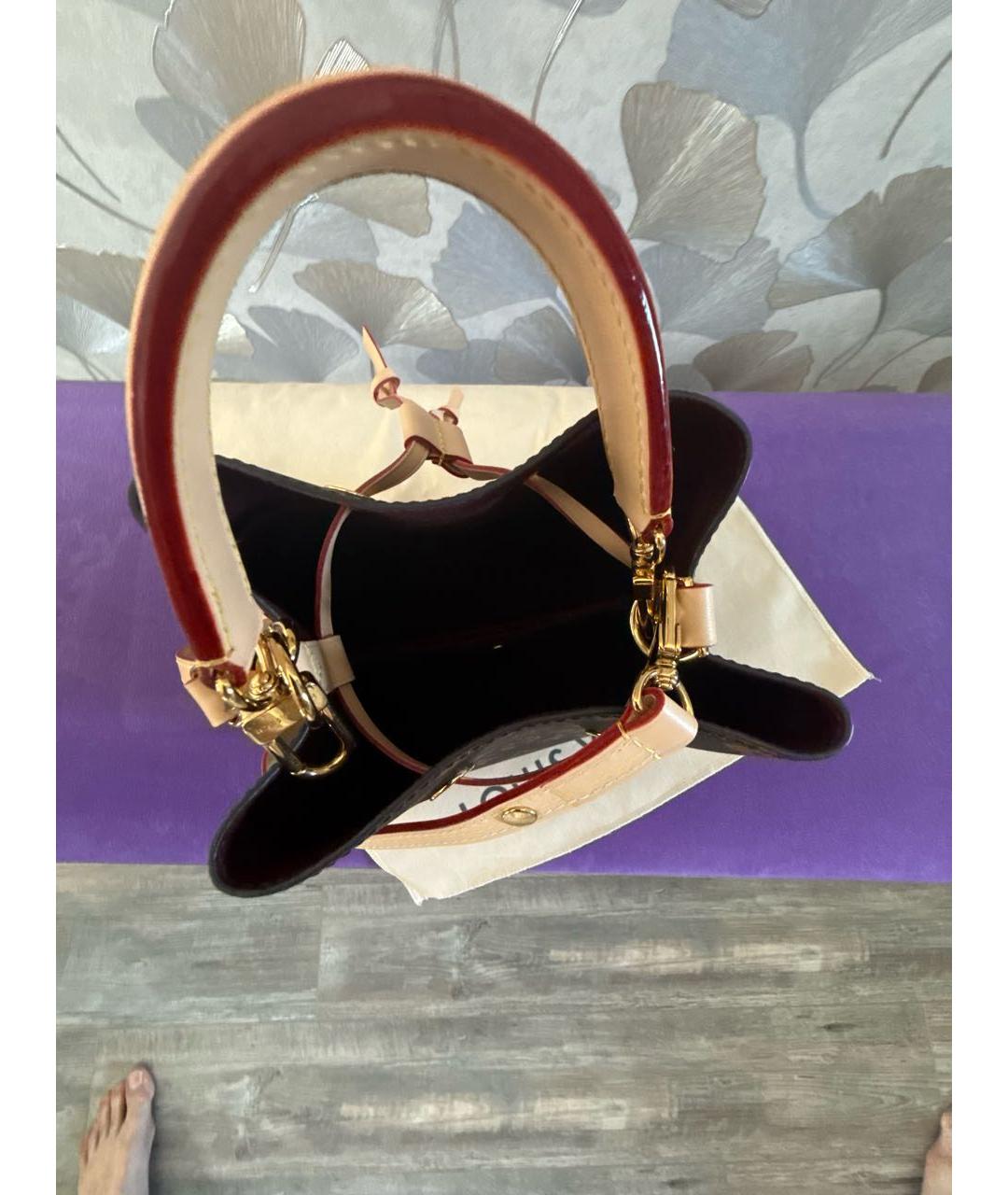 LOUIS VUITTON Коричневая сумка с короткими ручками, фото 3