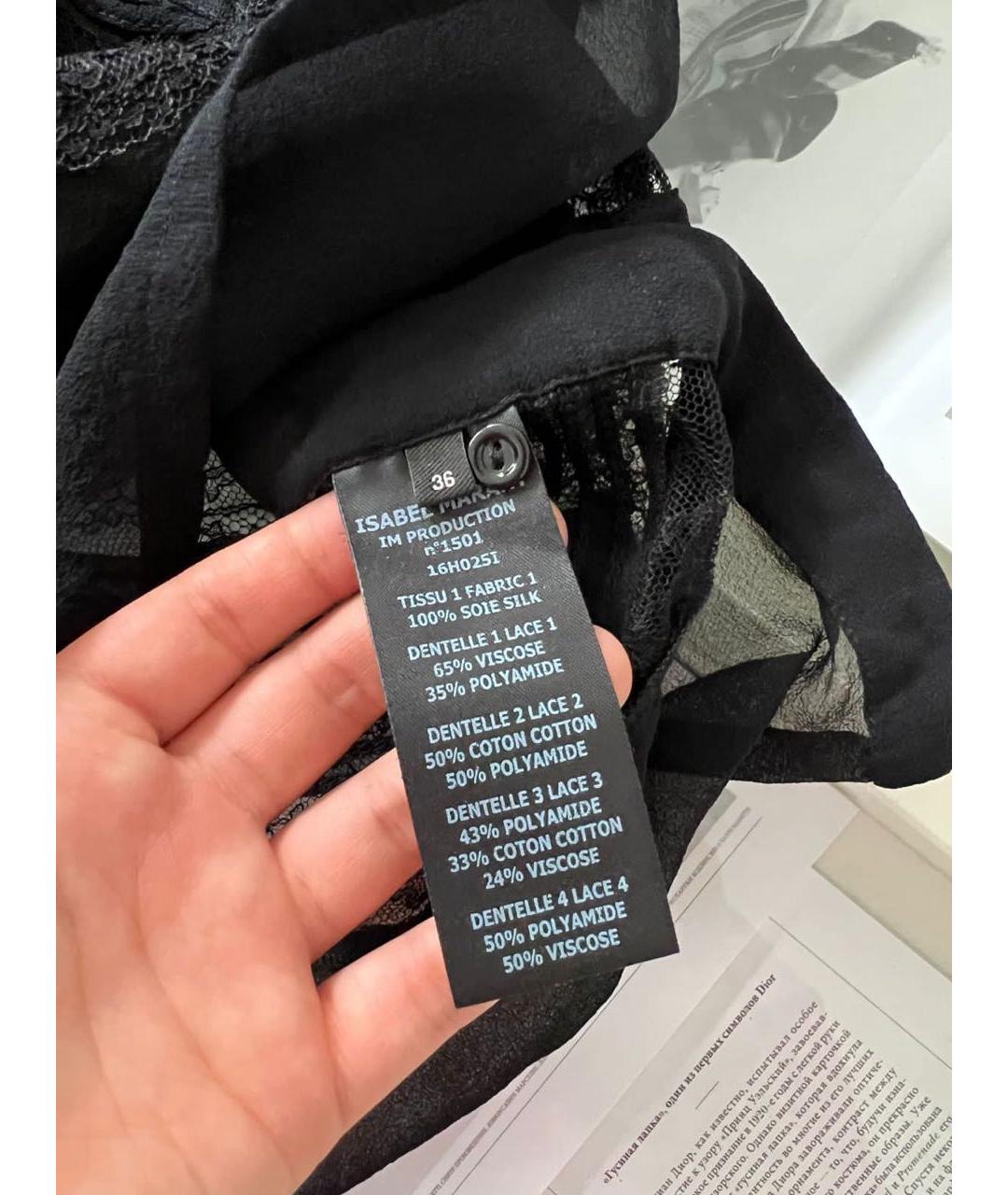 ISABEL MARANT Черная блузы, фото 4