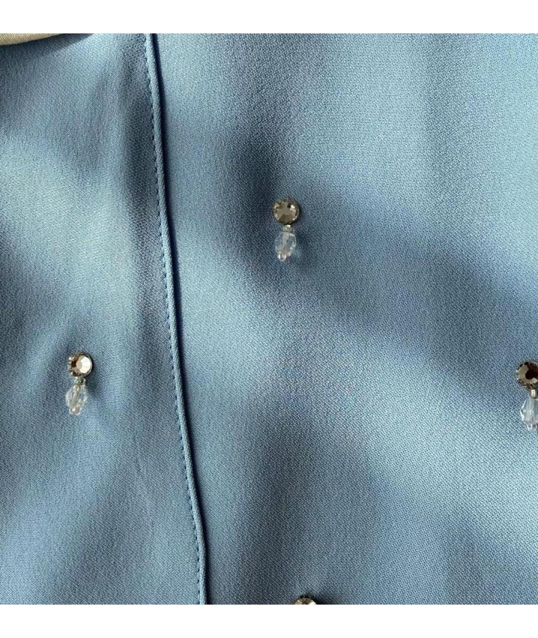 GUCCI Голубая блузы, фото 4
