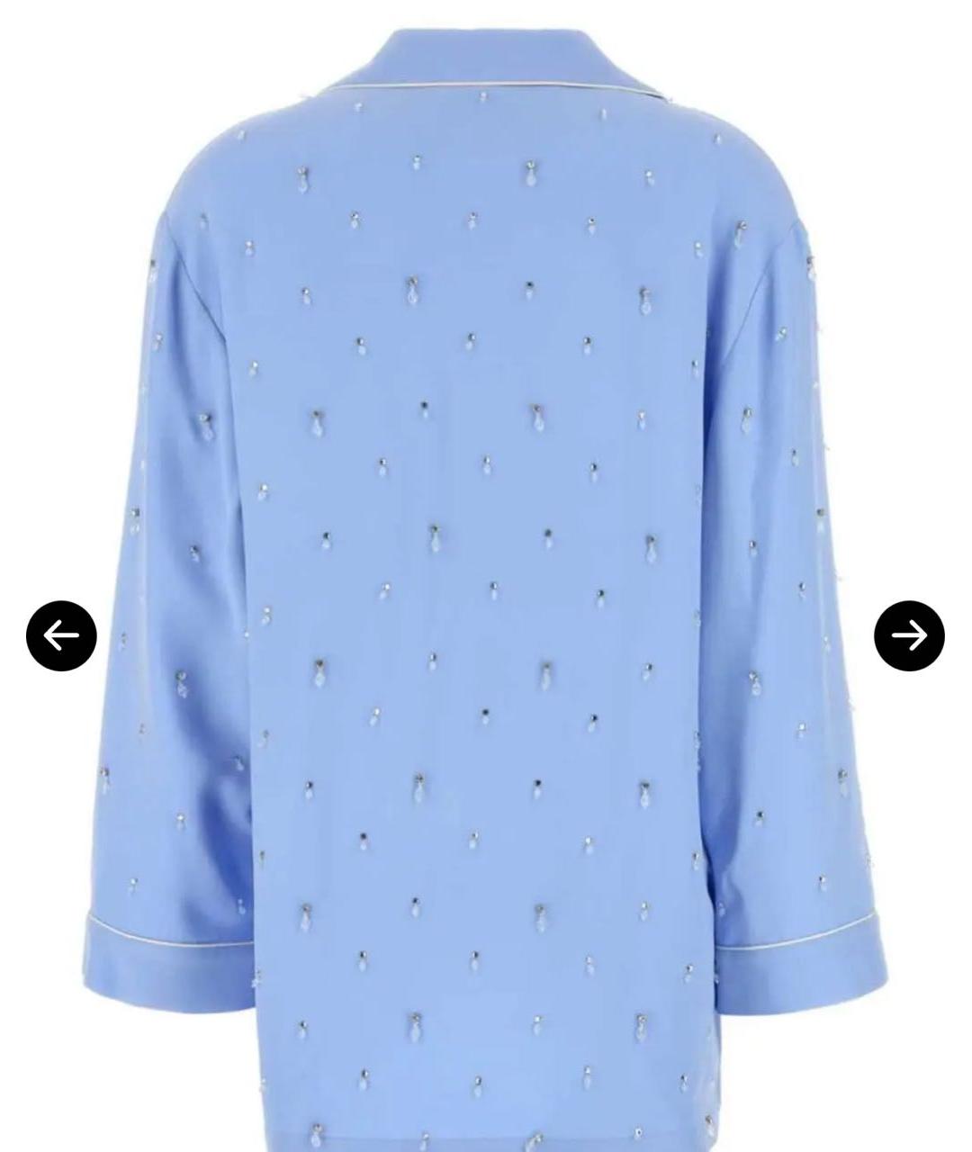 GUCCI Голубая блузы, фото 2