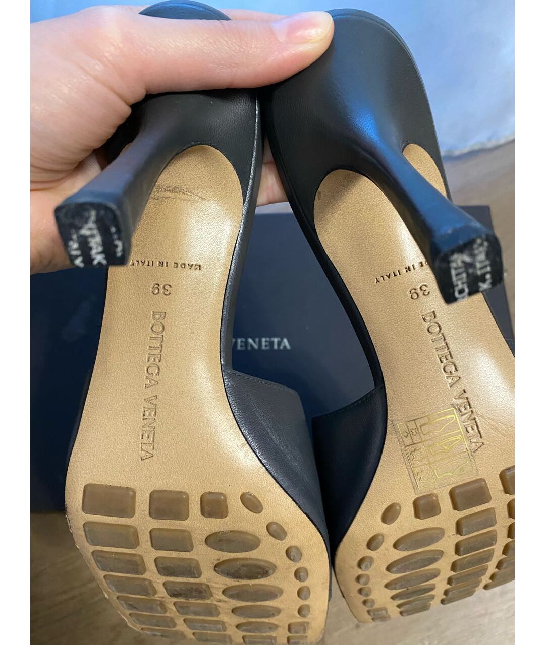 BOTTEGA VENETA Кожаные мюли, фото 5
