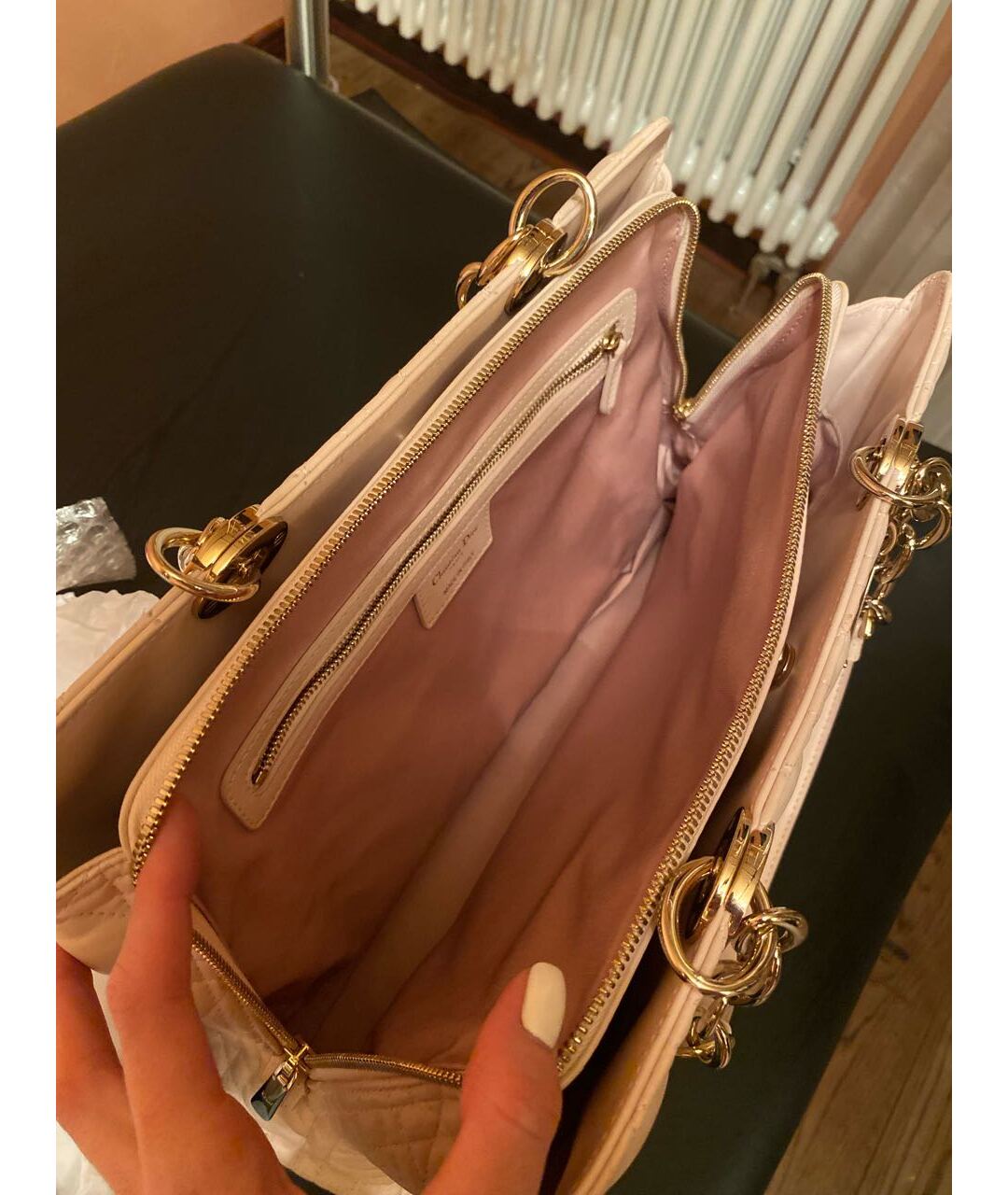 CHRISTIAN DIOR PRE-OWNED Розовая кожаная сумка тоут, фото 8