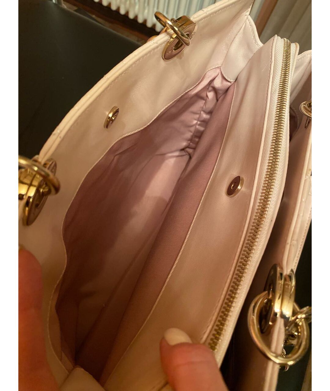 CHRISTIAN DIOR PRE-OWNED Розовая кожаная сумка тоут, фото 6