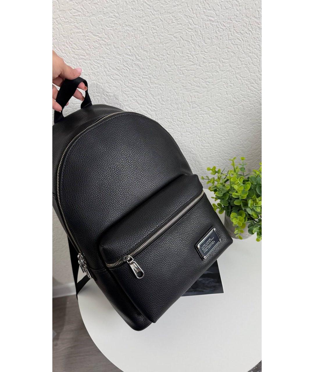 MARC JACOBS Черный кожаный рюкзак, фото 5