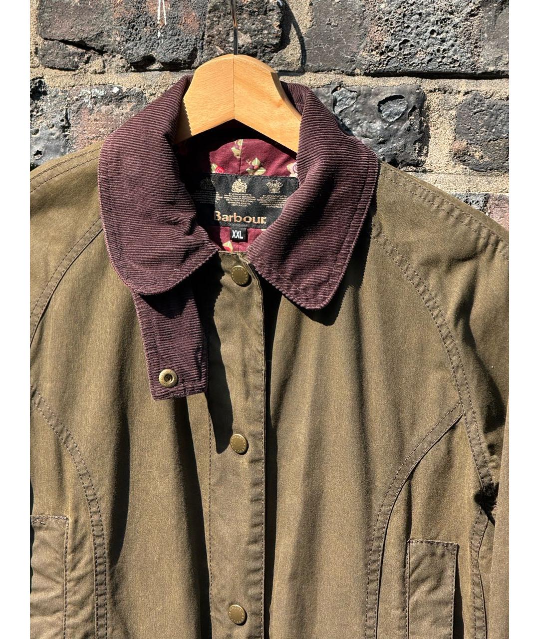 BARBOUR Зеленая хлопковая куртка, фото 2