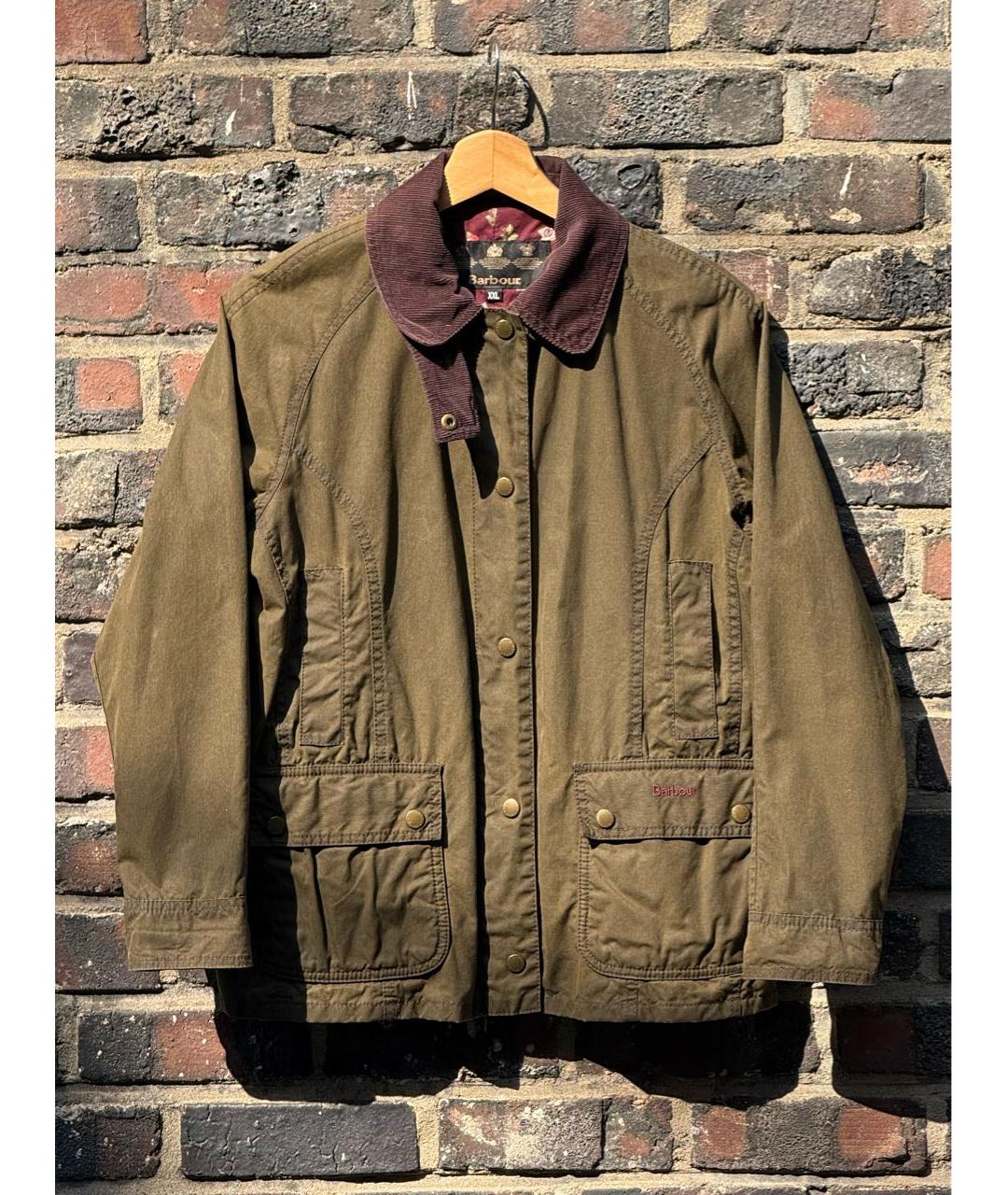 BARBOUR Зеленая хлопковая куртка, фото 9