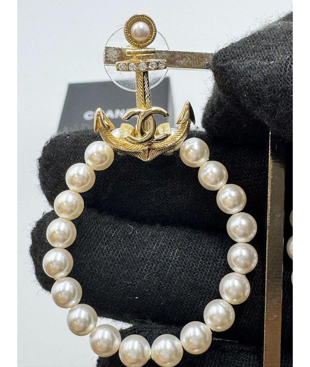 CHANEL Золотые серьги, фото 2