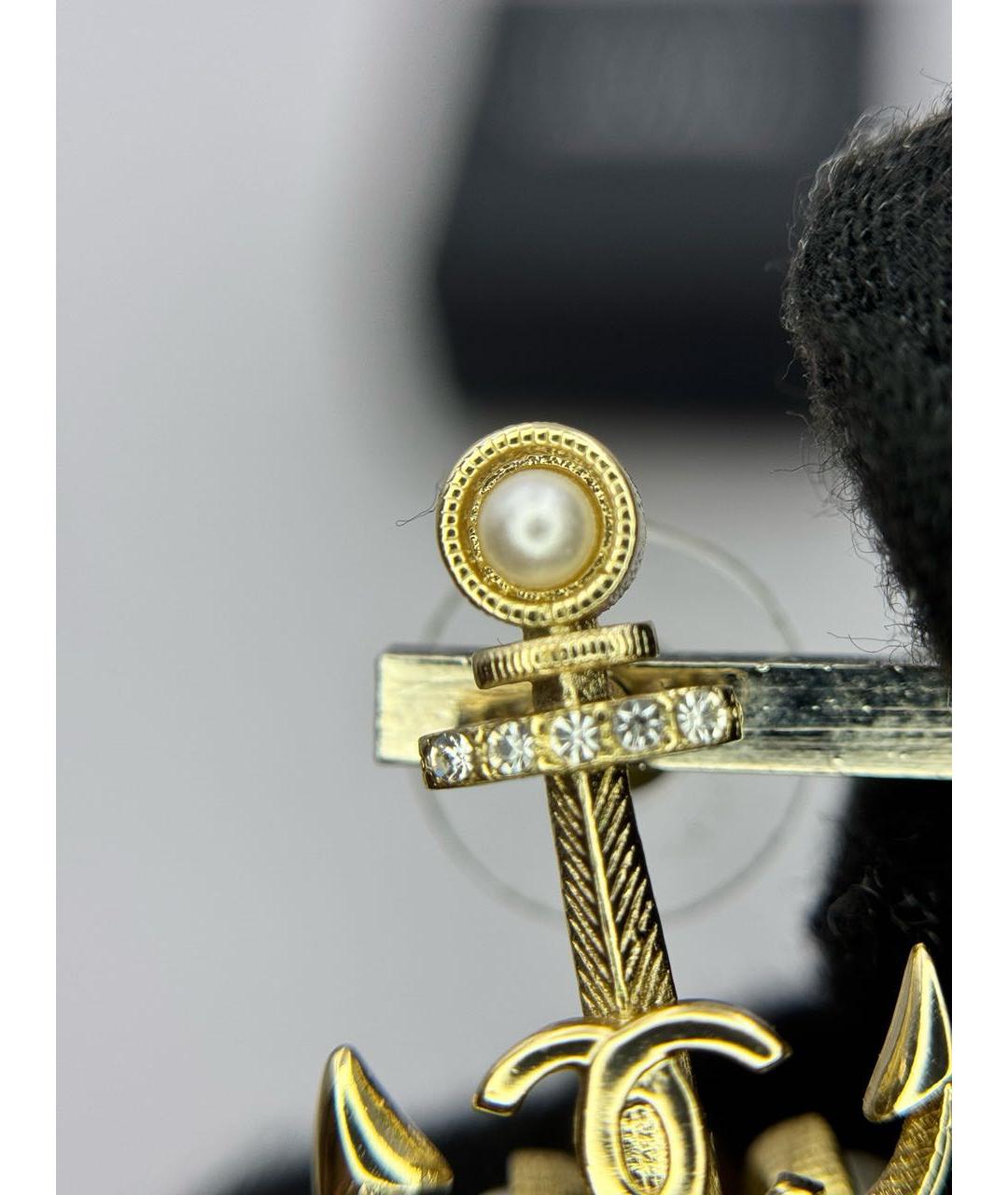 CHANEL Золотые серьги, фото 3