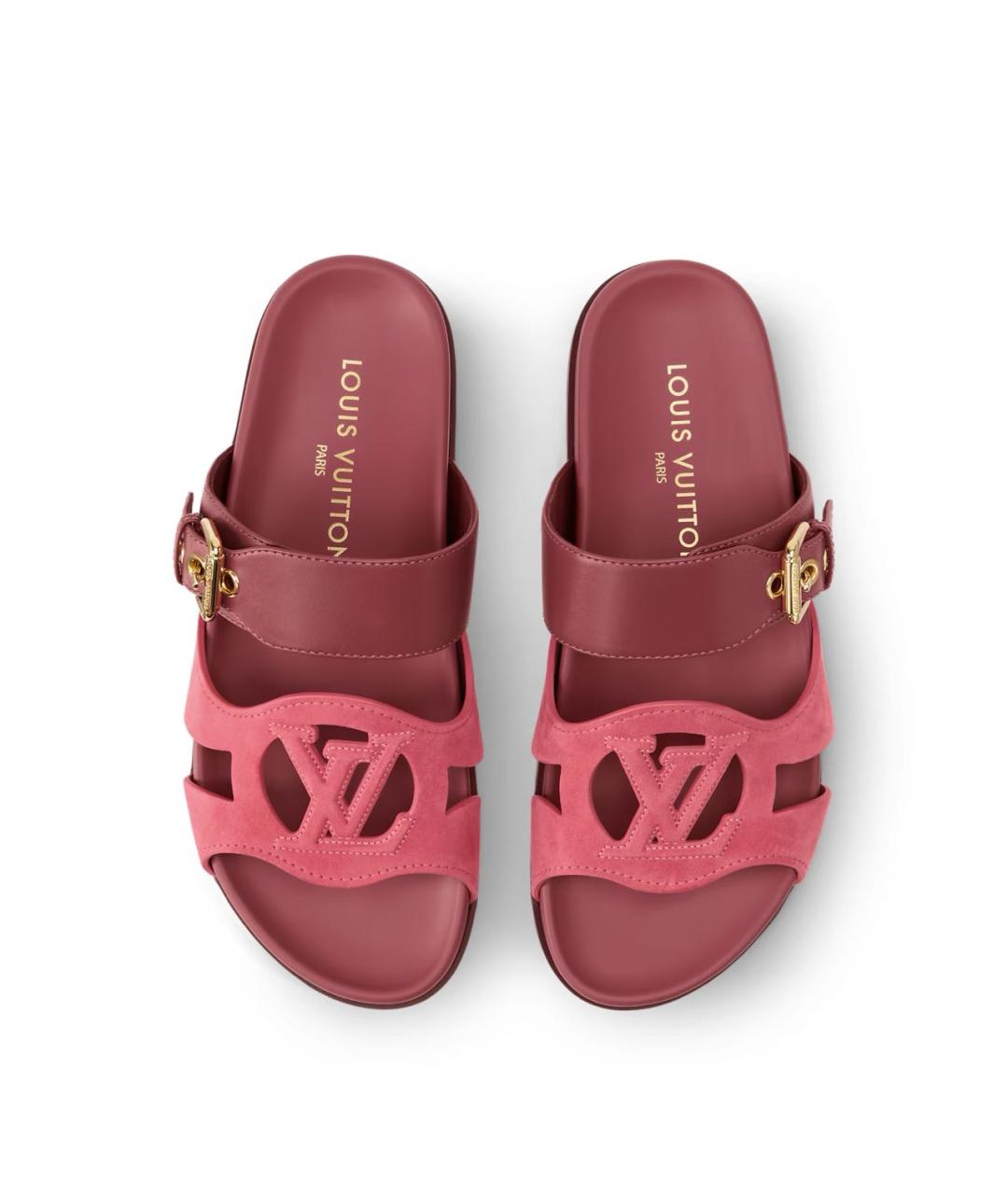 LOUIS VUITTON Розовые босоножки, фото 1