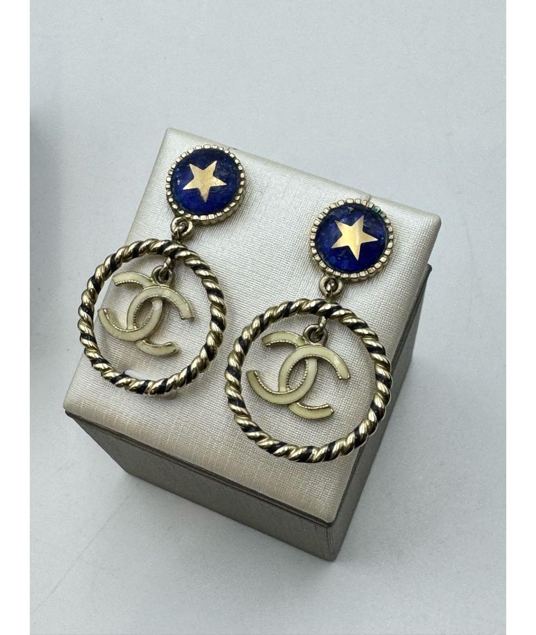 CHANEL Золотые серьги, фото 3