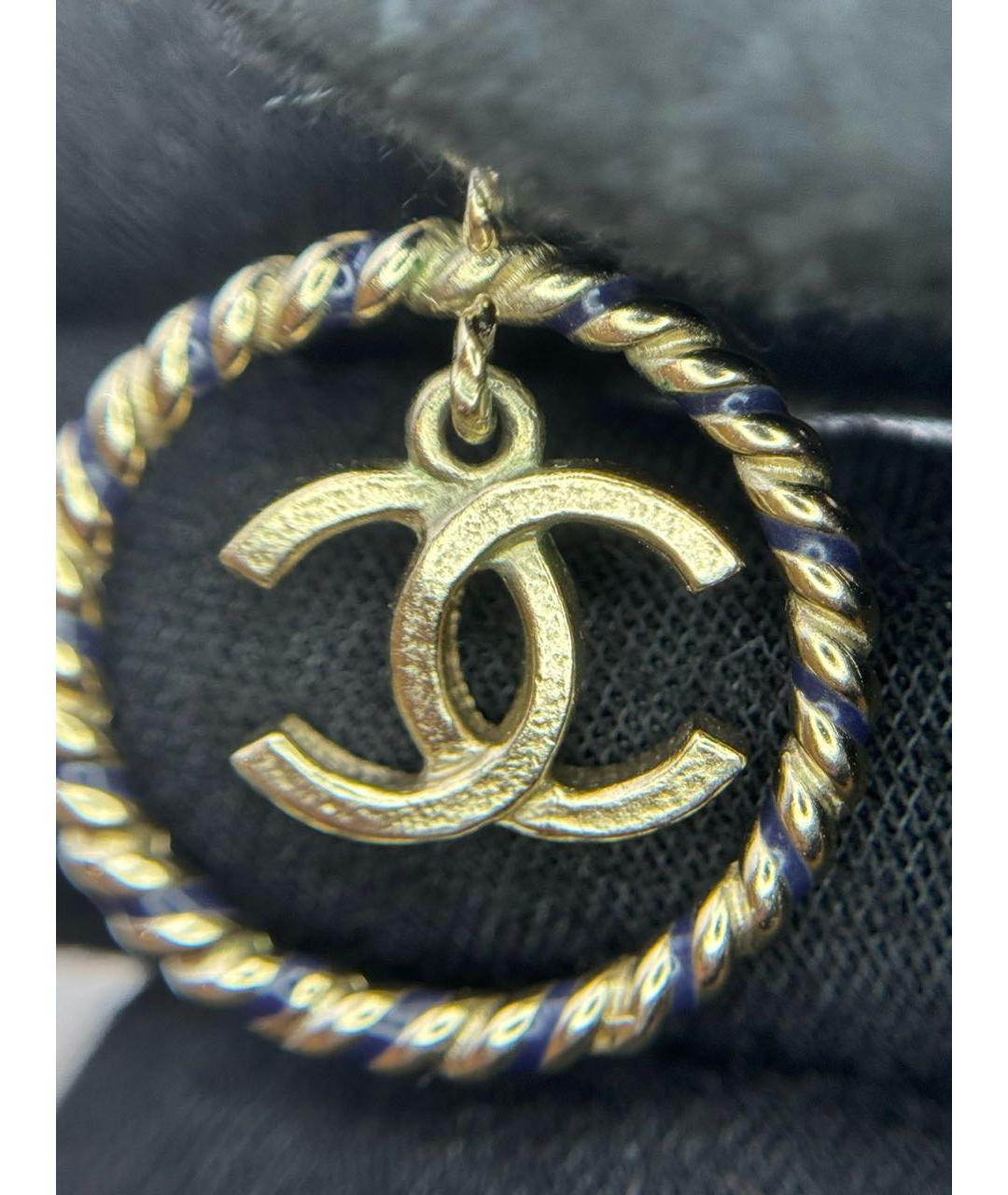 CHANEL Золотые серьги, фото 6