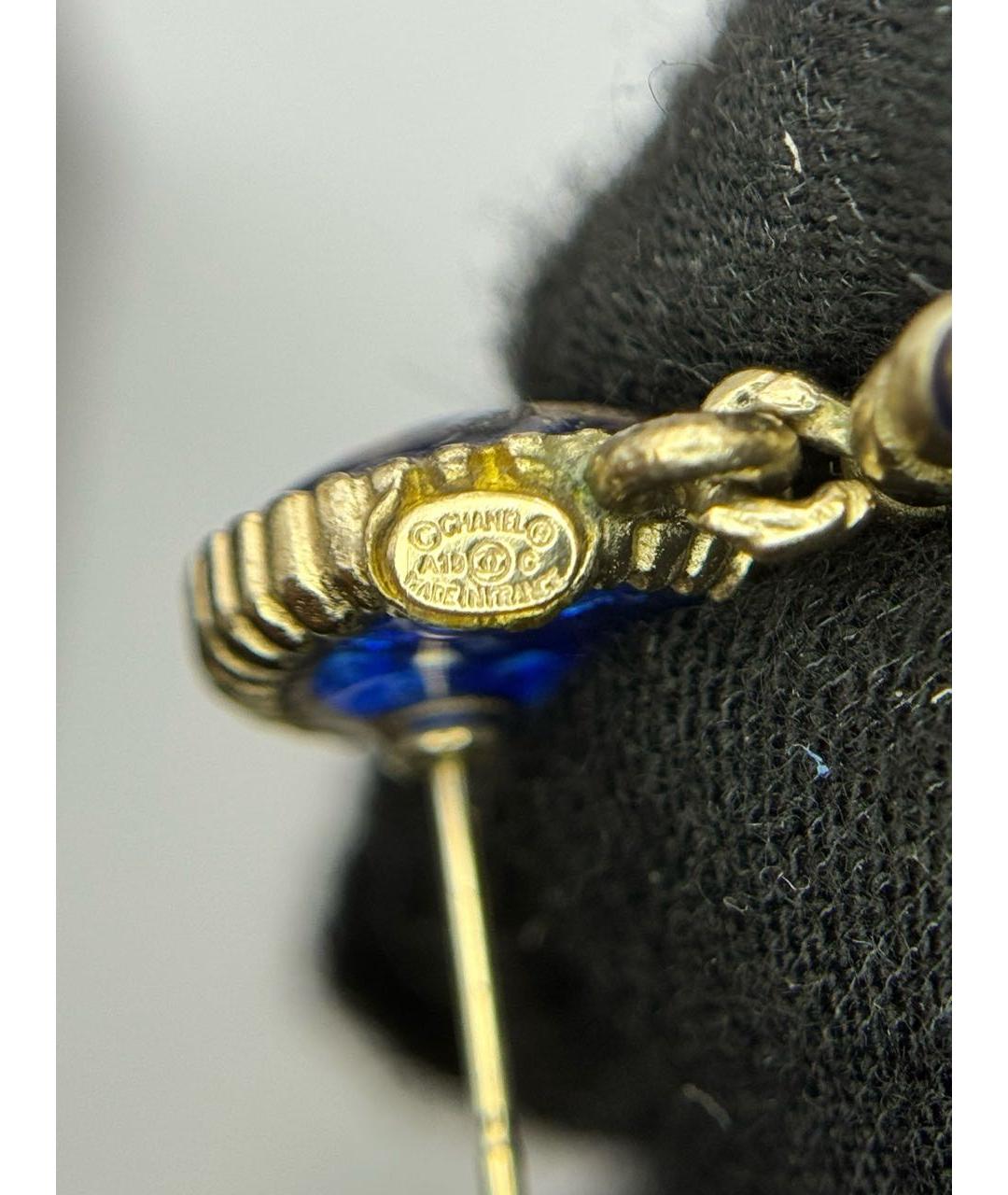 CHANEL Золотые серьги, фото 8