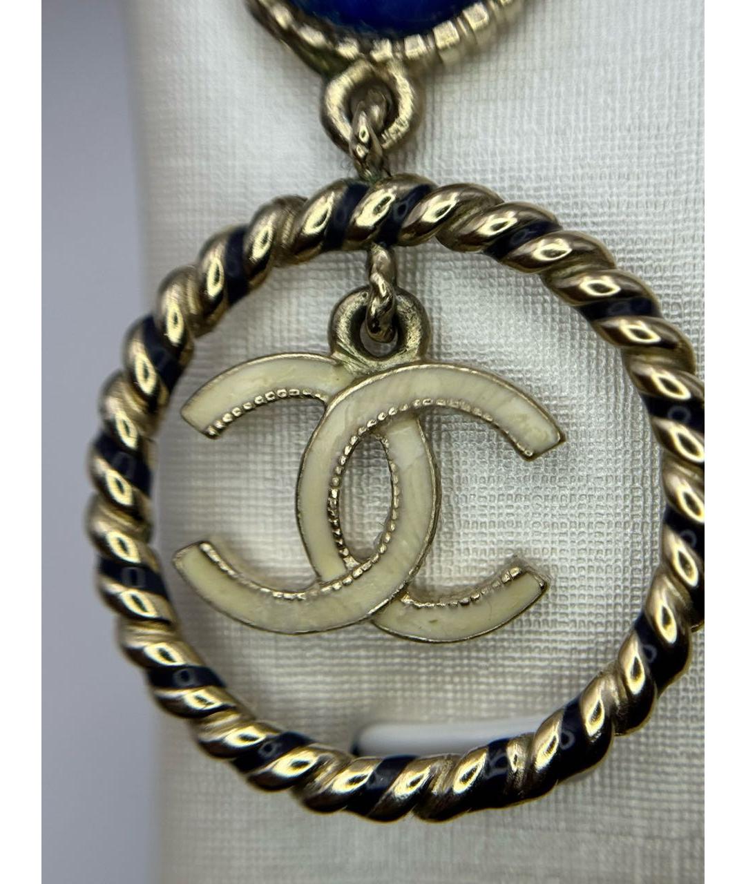 CHANEL Золотые серьги, фото 5