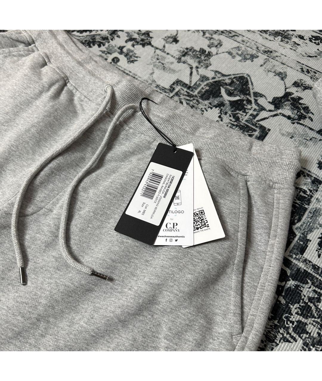 CP COMPANY Серые хлопковые шорты, фото 3