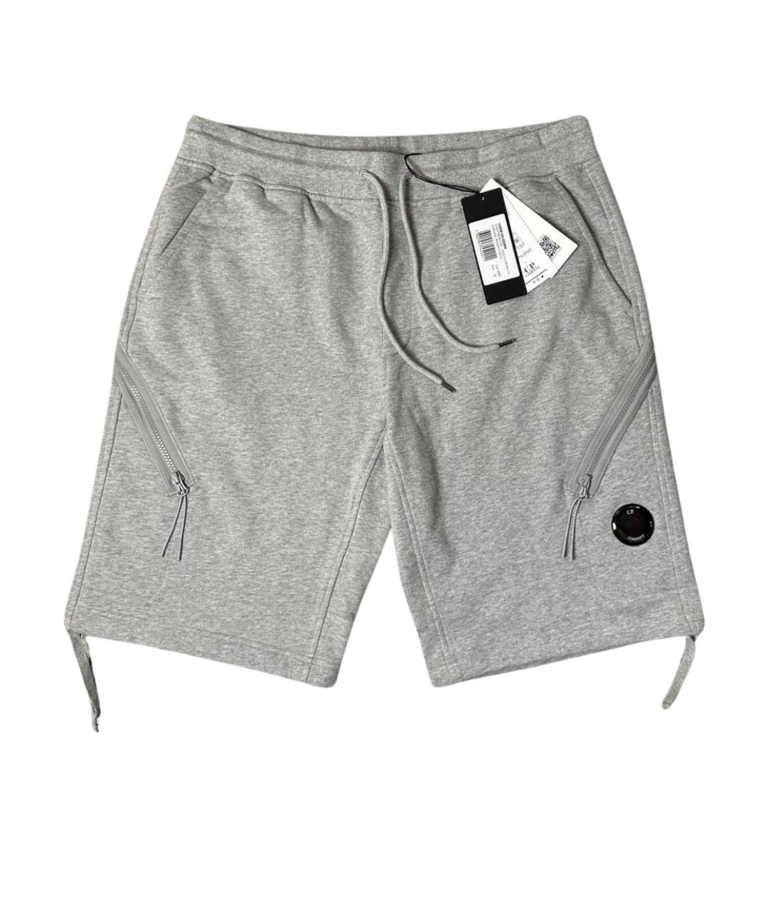 CP COMPANY Серые хлопковые шорты, фото 1