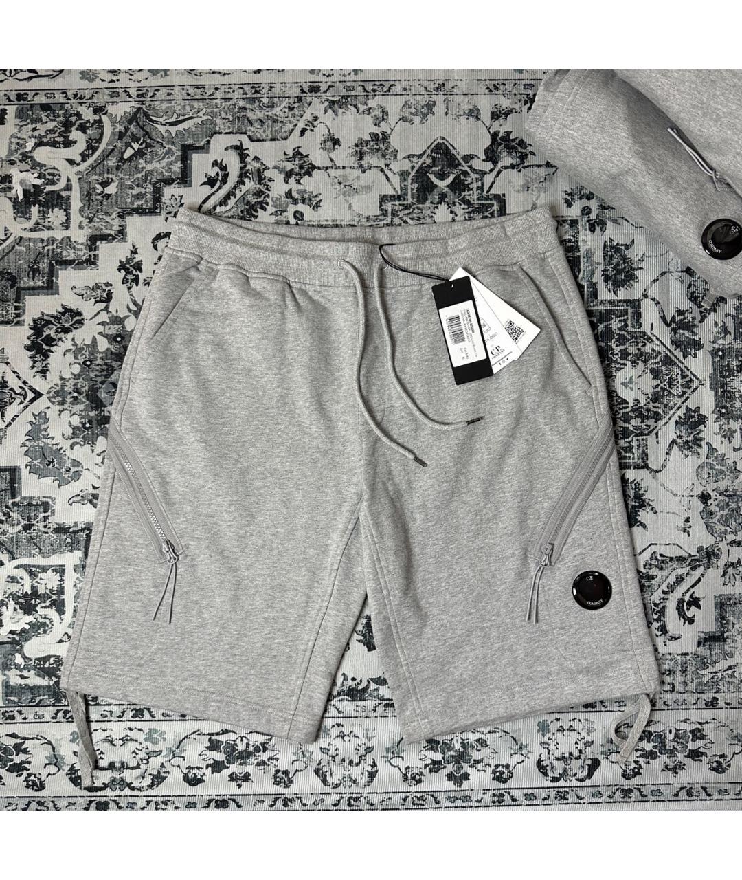 CP COMPANY Серые хлопковые шорты, фото 5