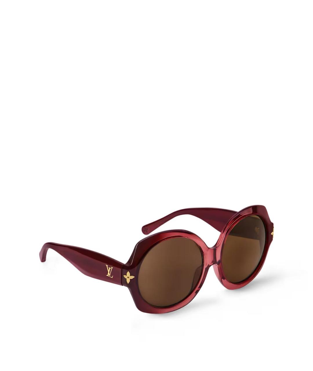 LOUIS VUITTON Бордовые солнцезащитные очки, фото 1