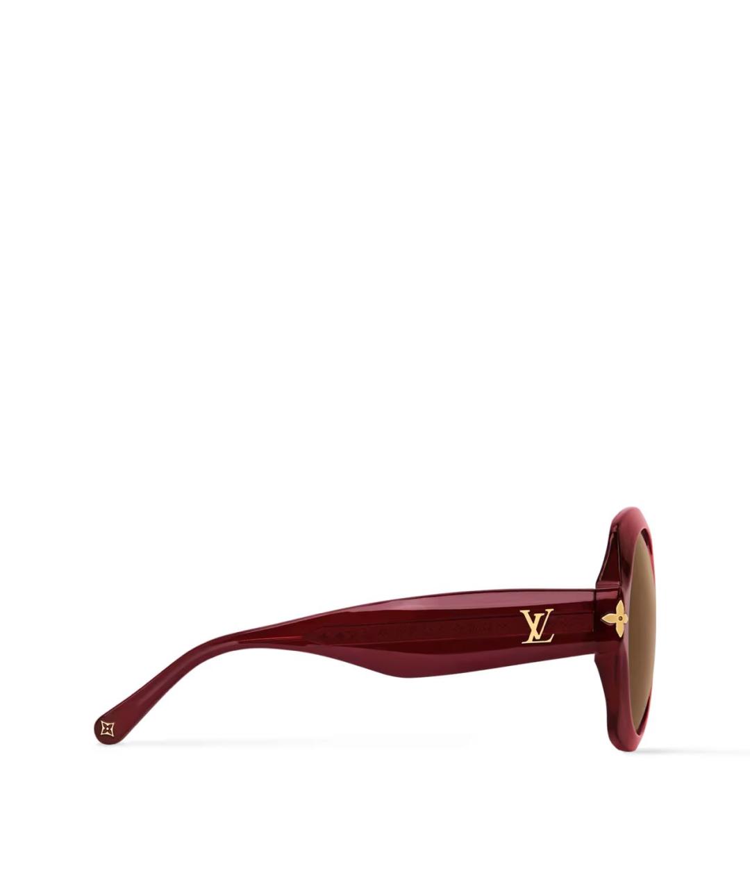 LOUIS VUITTON Бордовые солнцезащитные очки, фото 2