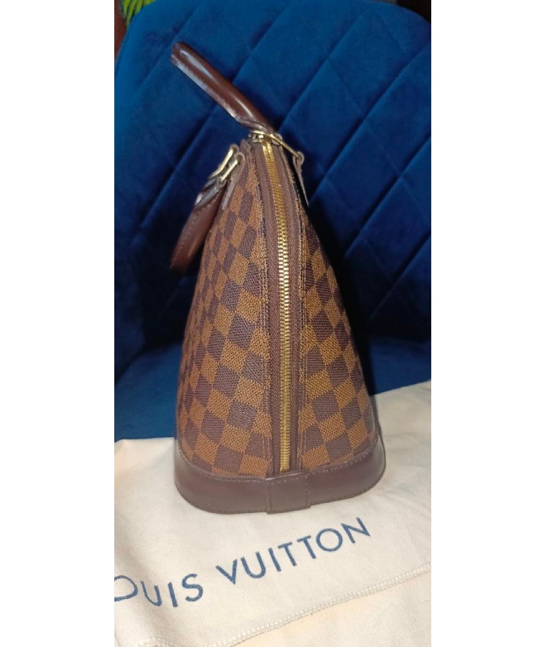 LOUIS VUITTON Коричневая сумка с короткими ручками, фото 6