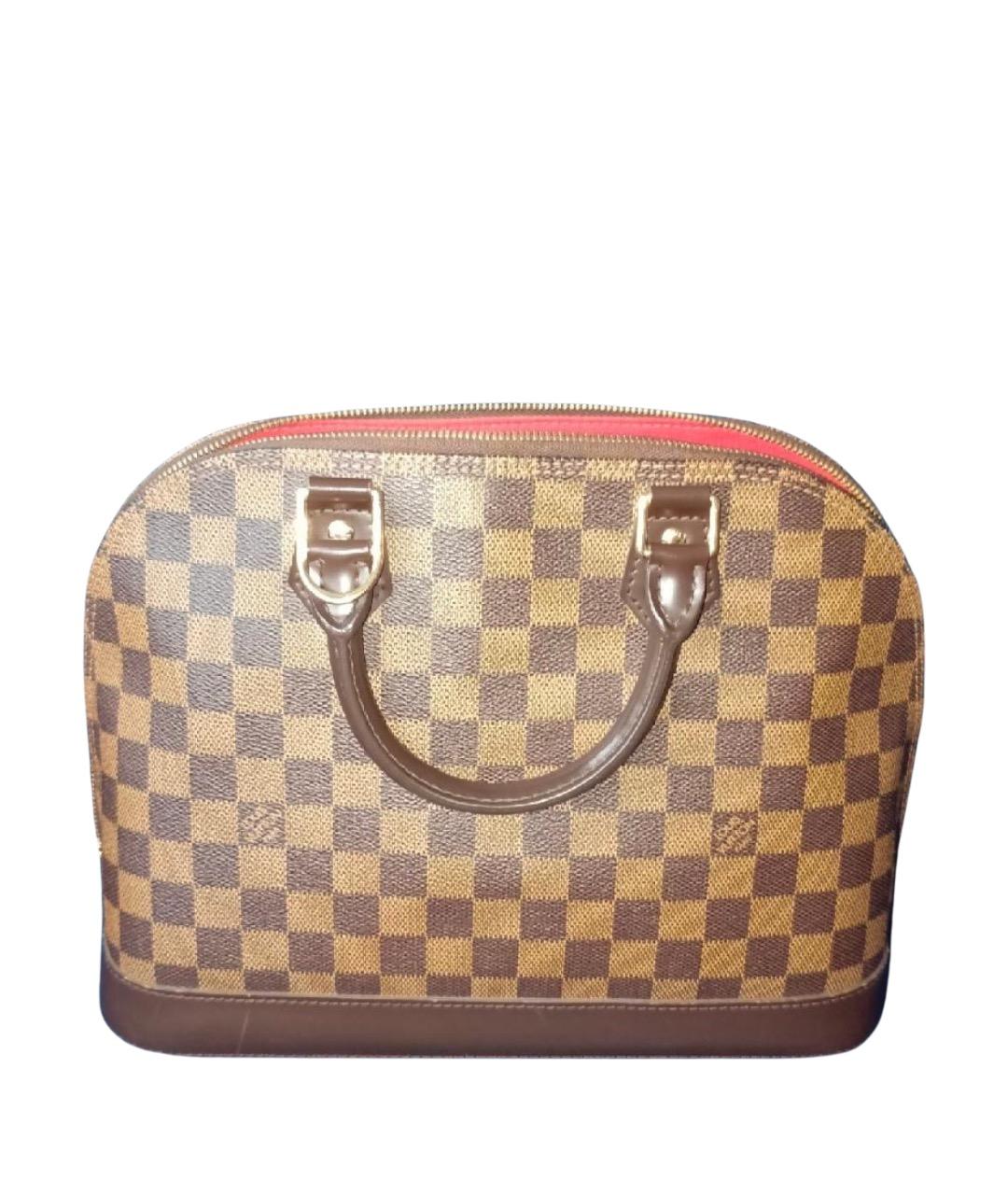 LOUIS VUITTON Коричневая сумка с короткими ручками, фото 1