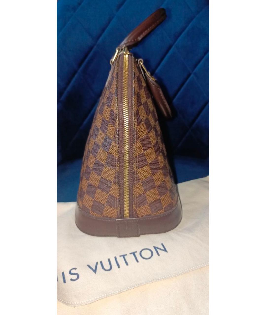 LOUIS VUITTON Коричневая сумка с короткими ручками, фото 5