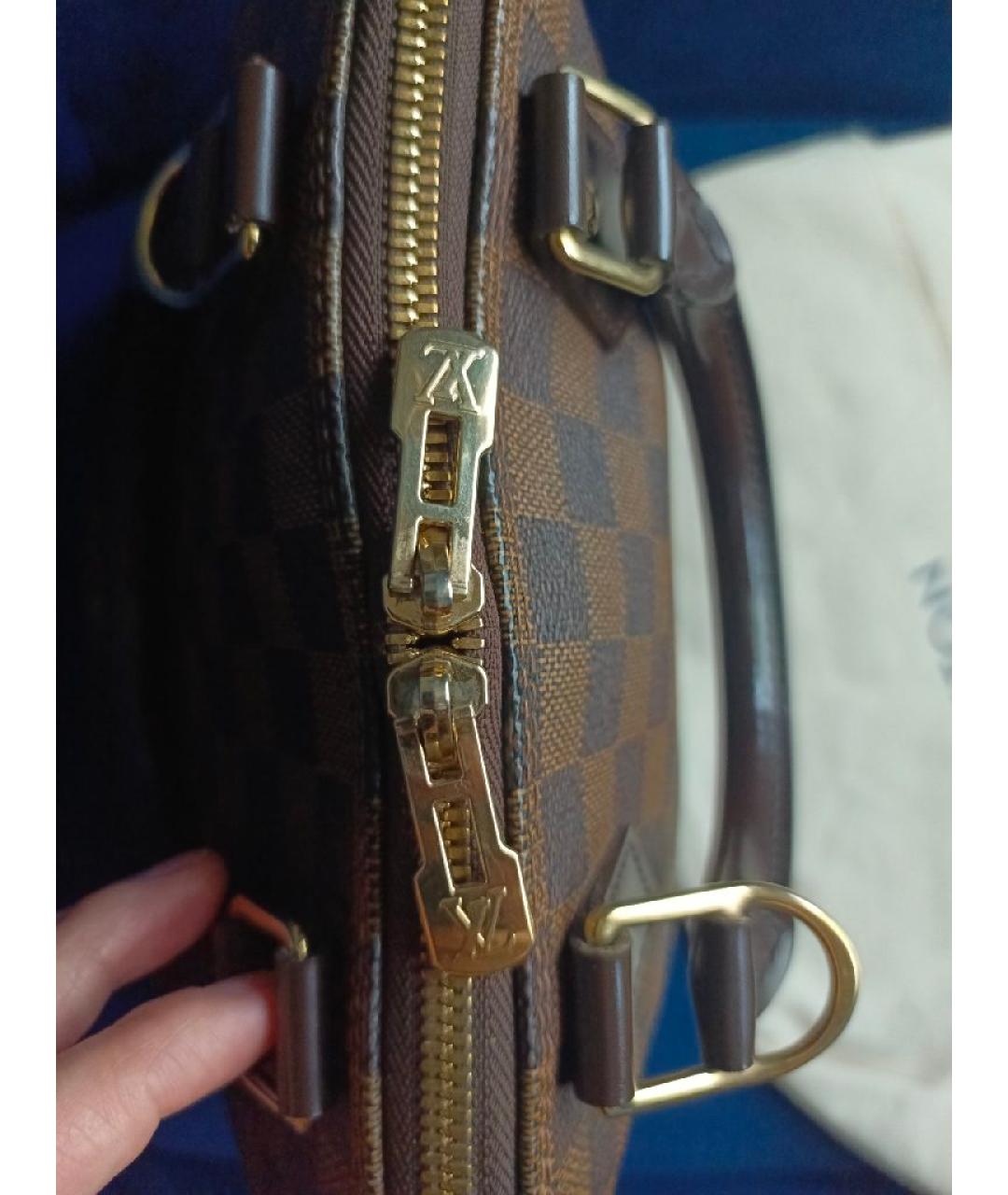 LOUIS VUITTON Коричневая сумка с короткими ручками, фото 7