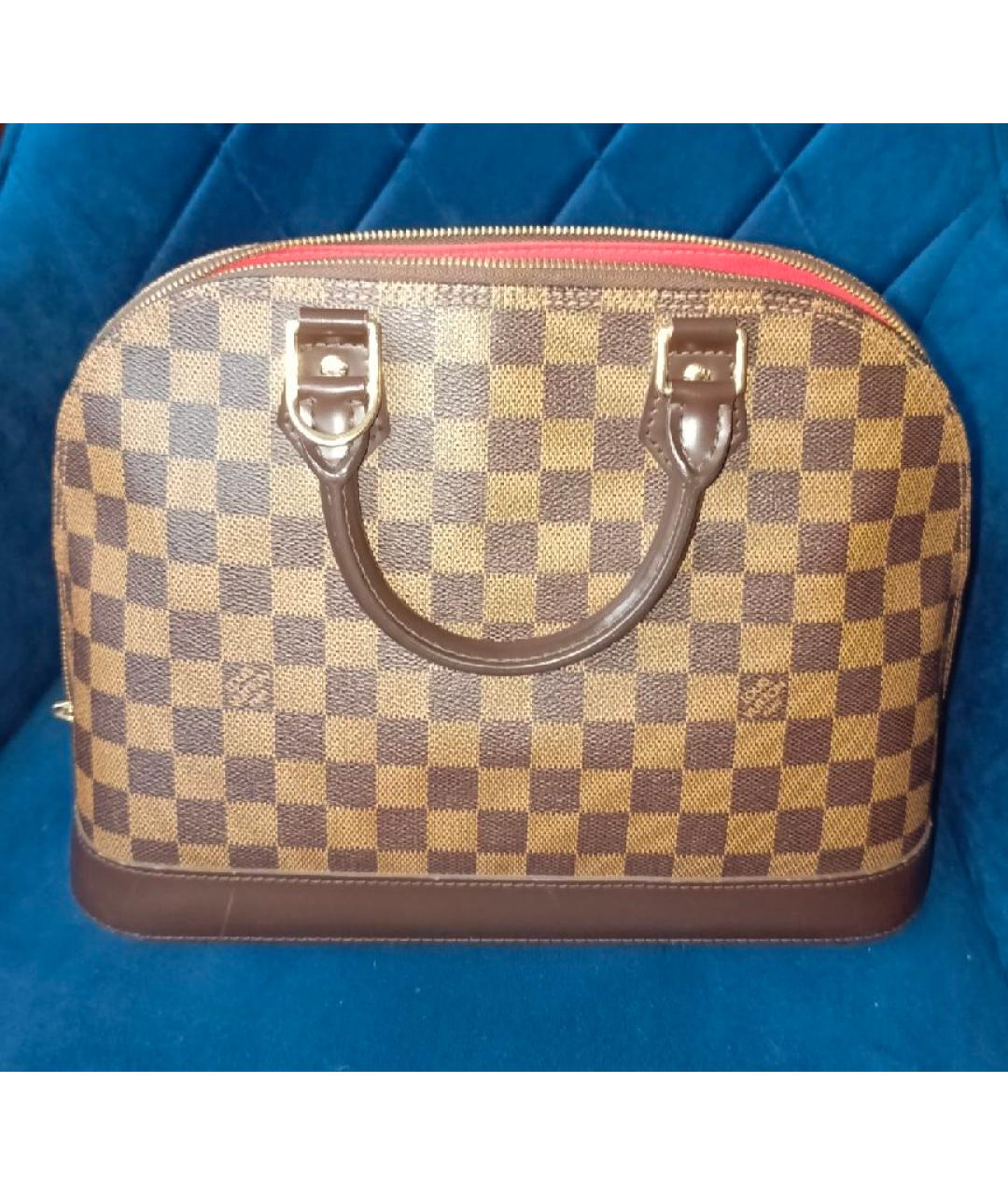 LOUIS VUITTON Коричневая сумка с короткими ручками, фото 8