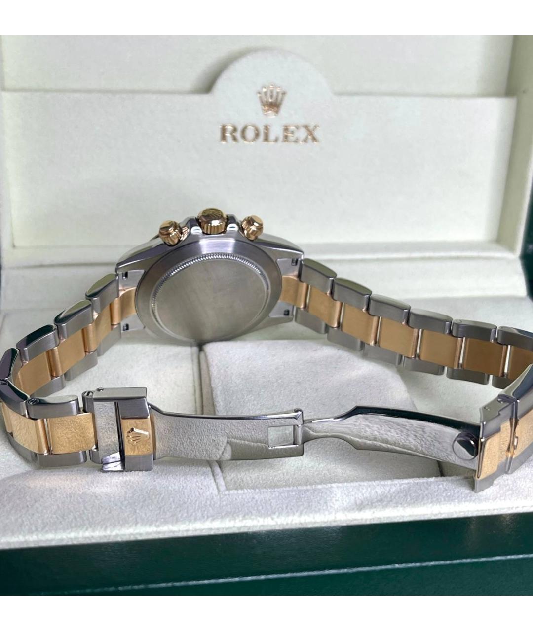 ROLEX Серые часы из желтого золота, фото 5