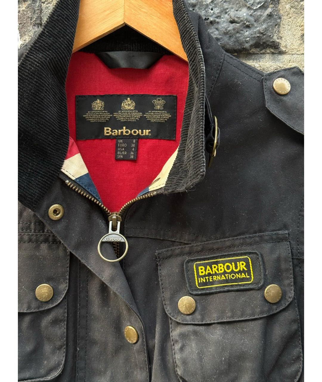 BARBOUR Черная куртка, фото 7