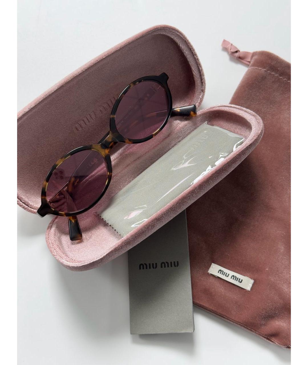 MIU MIU Мульти пластиковые солнцезащитные очки, фото 5