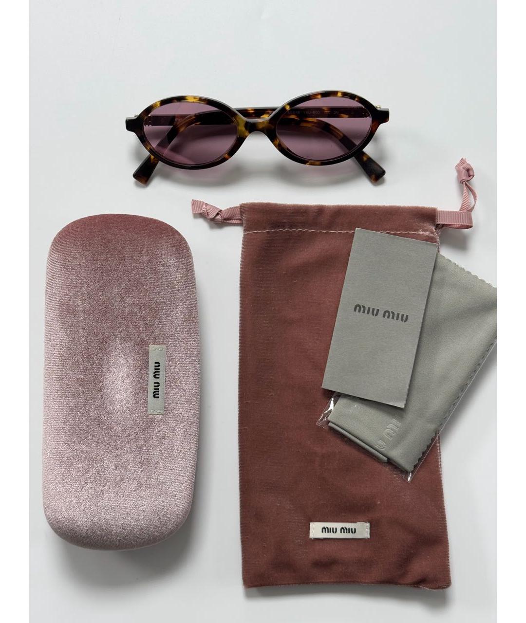 MIU MIU Мульти пластиковые солнцезащитные очки, фото 3