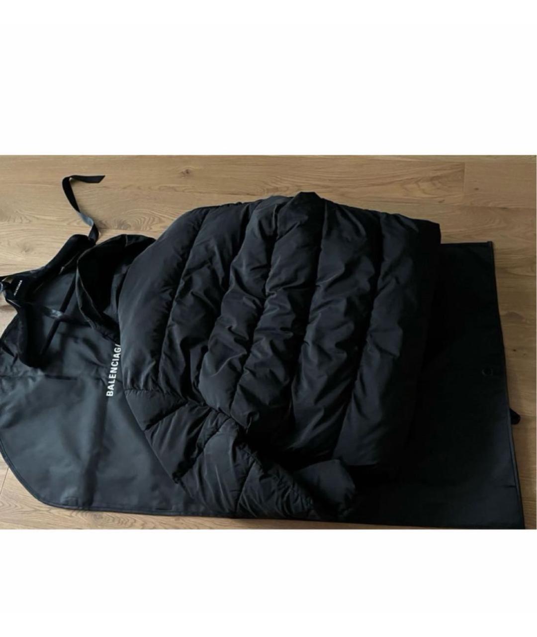 BALENCIAGA Черная полиэстеровая куртка, фото 4