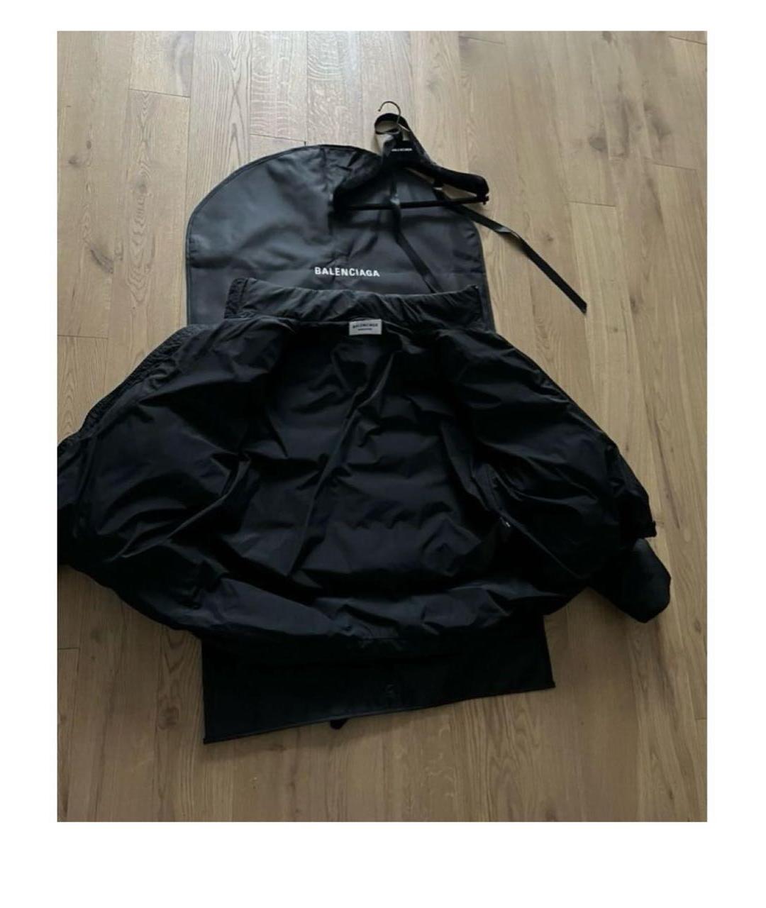 BALENCIAGA Черная полиэстеровая куртка, фото 3