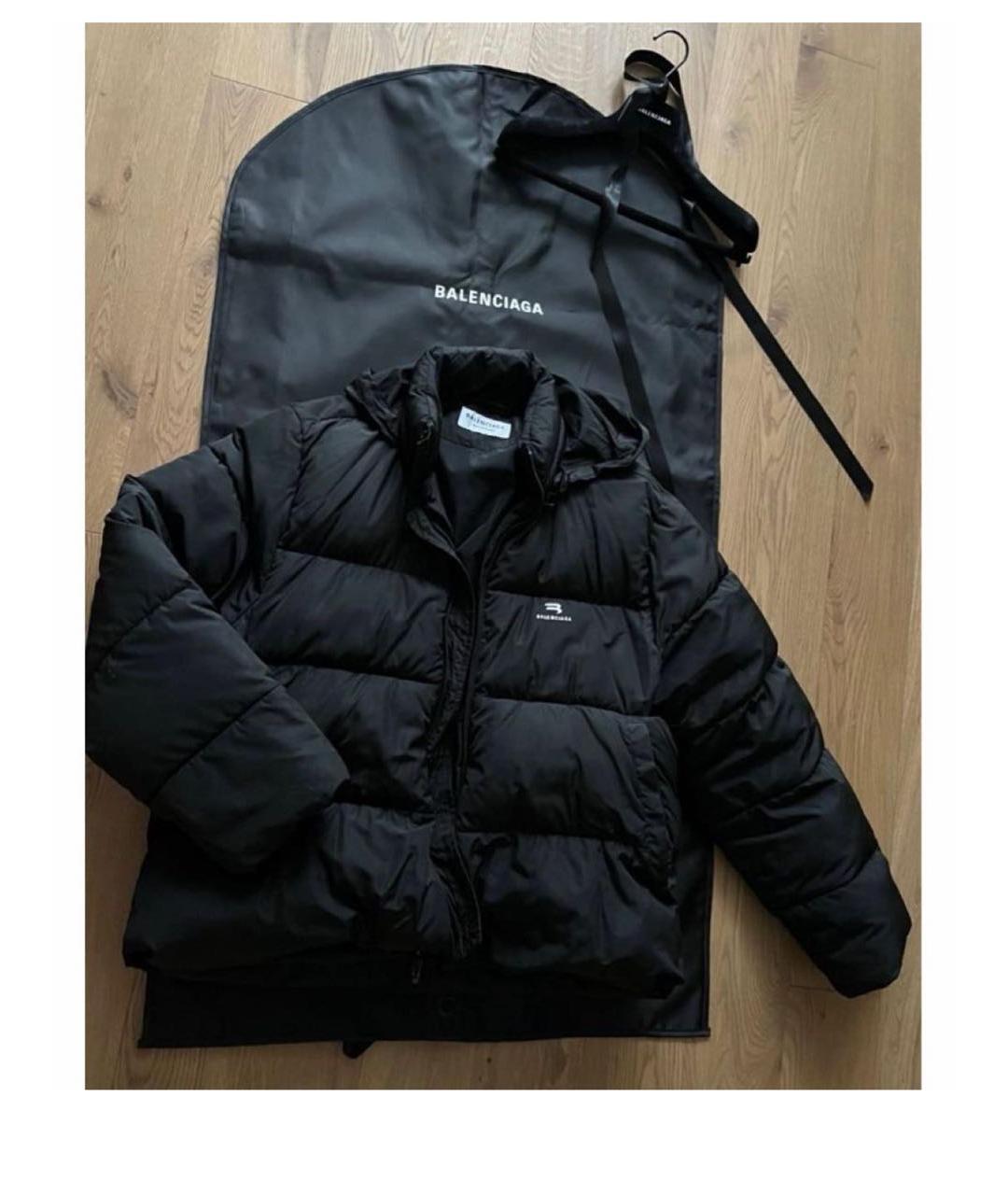 BALENCIAGA Черная полиэстеровая куртка, фото 2