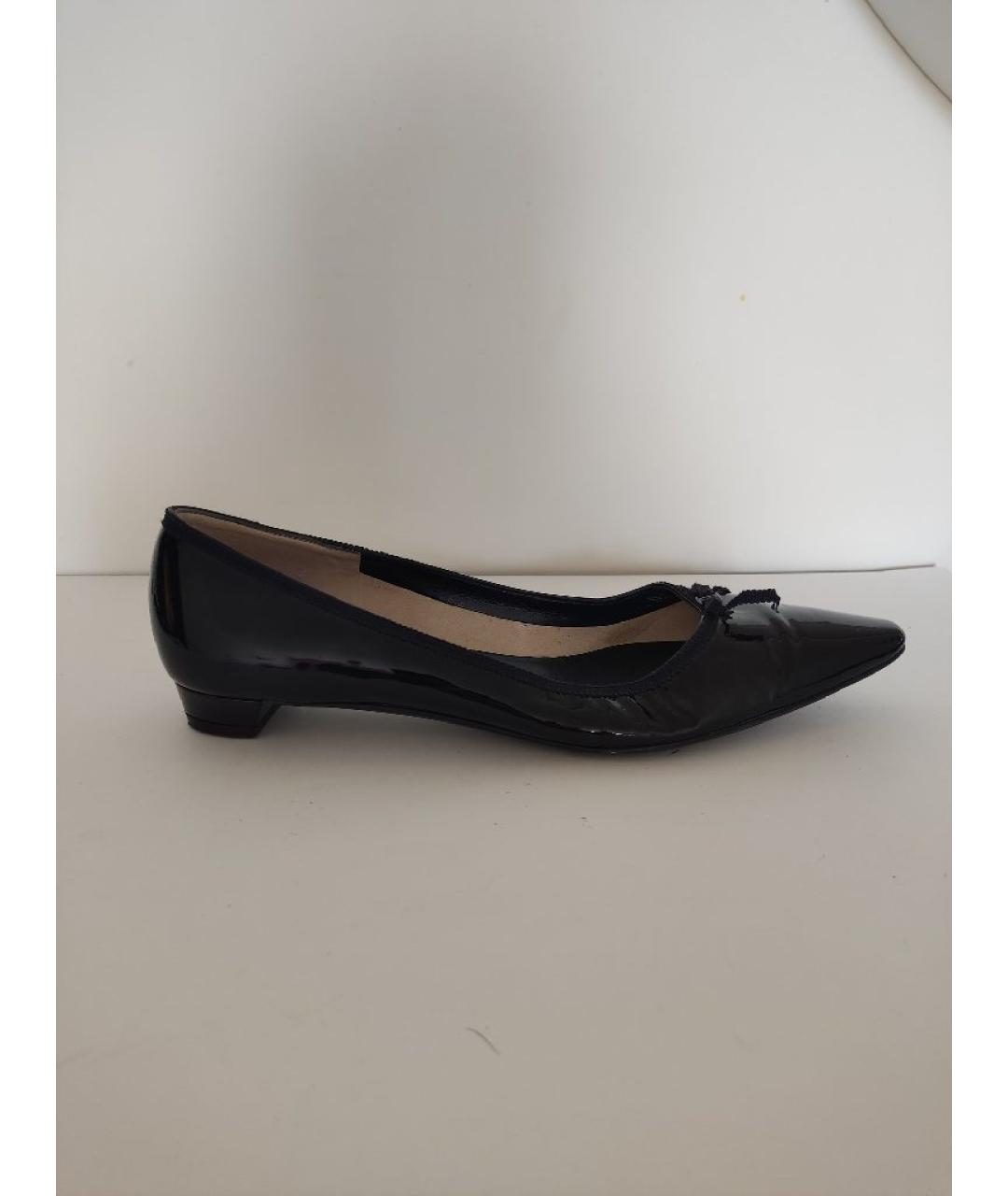 FERRAGAMO Черные туфли из лакированной кожи, фото 10