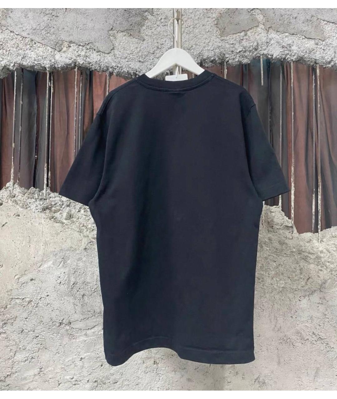 JACQUEMUS Черная хлопковая футболка, фото 2