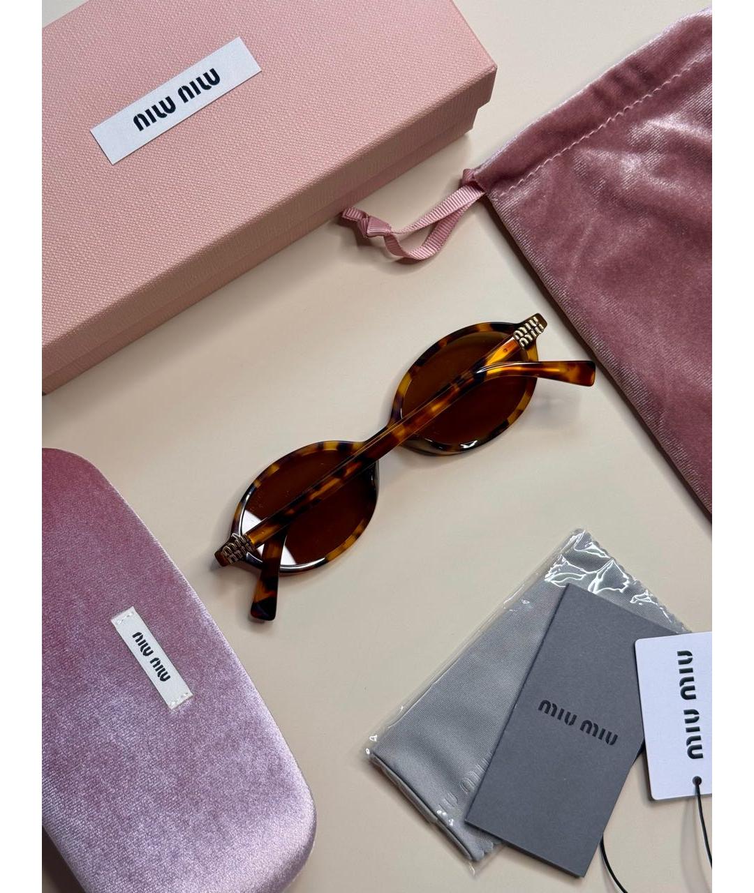 MIU MIU Мульти пластиковые солнцезащитные очки, фото 8