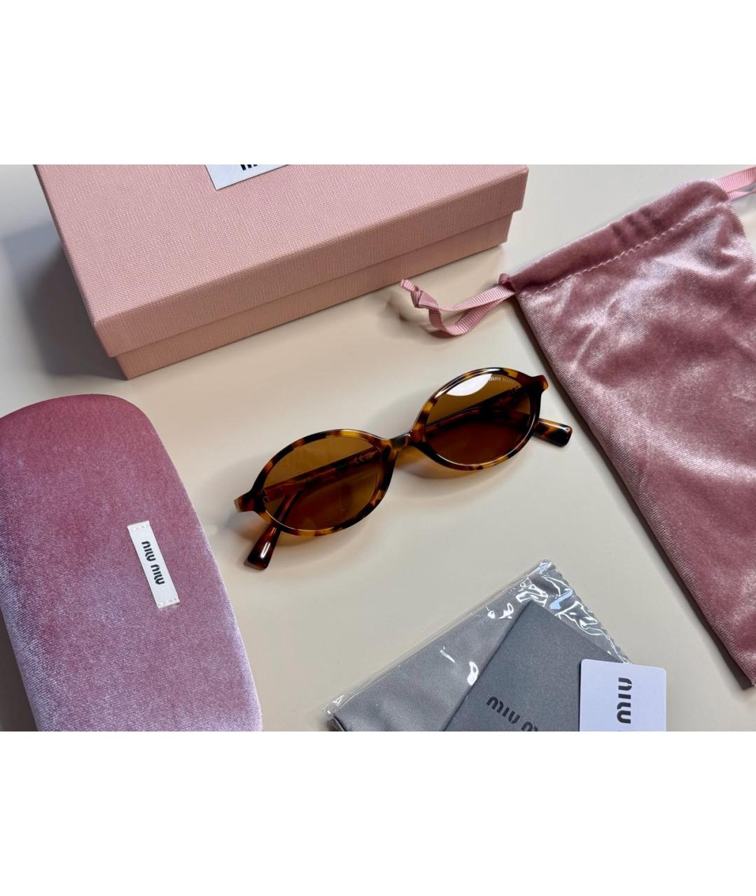 MIU MIU Мульти пластиковые солнцезащитные очки, фото 2
