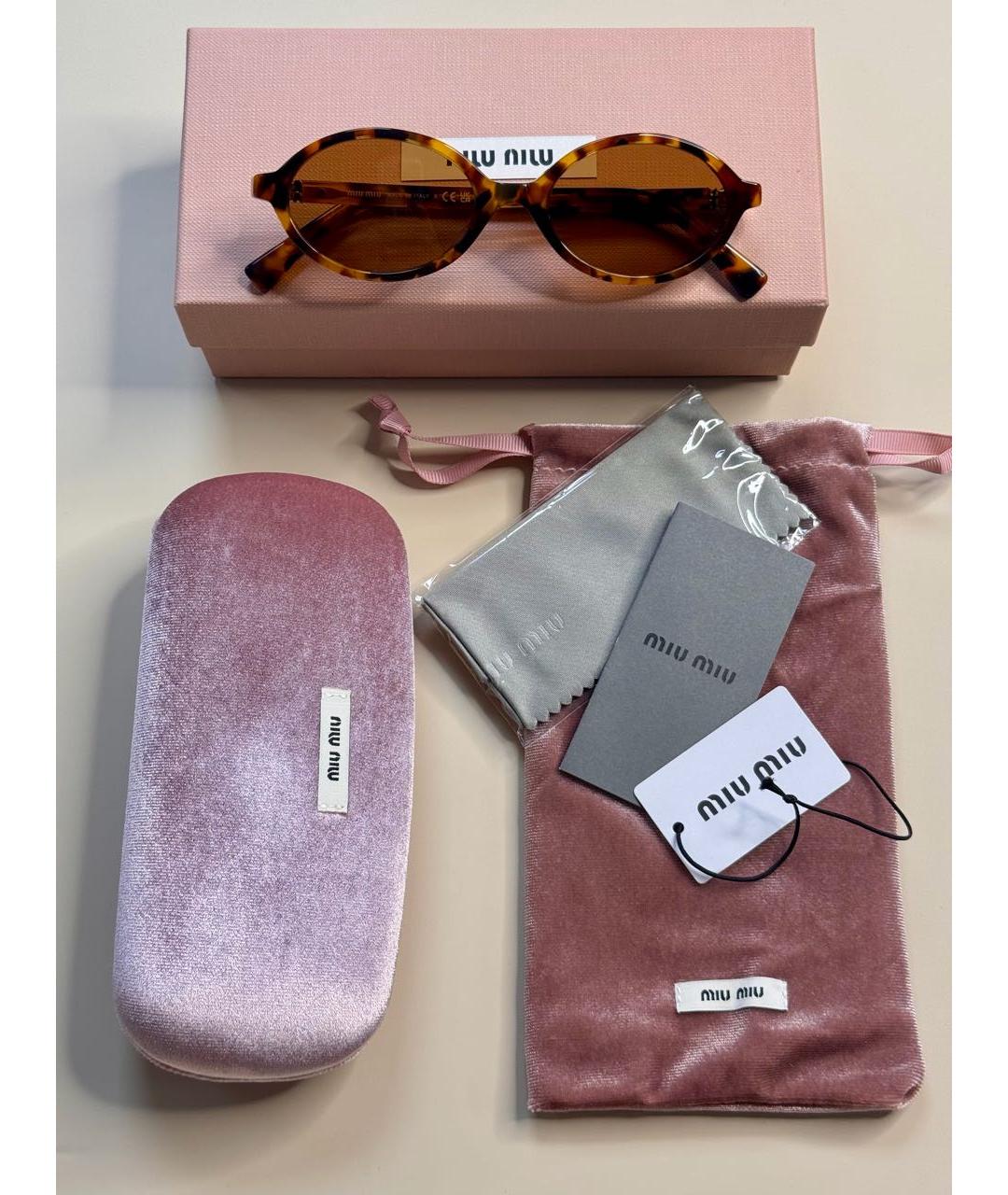 MIU MIU Мульти пластиковые солнцезащитные очки, фото 3