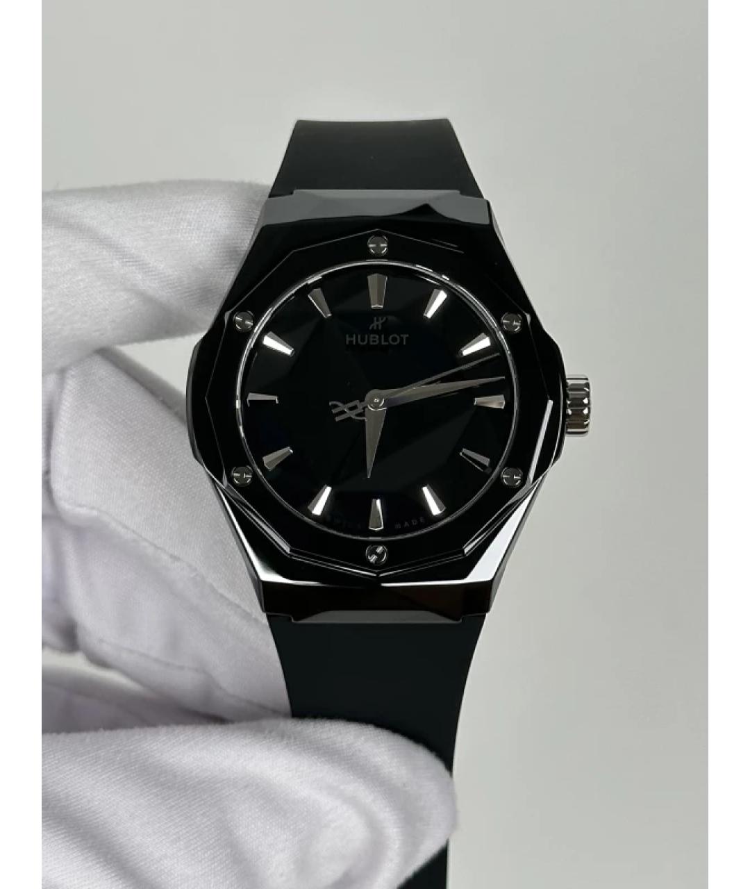 HUBLOT Черные керамические часы, фото 3