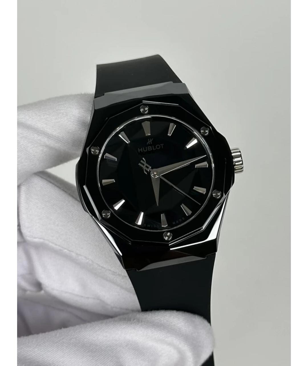 HUBLOT Черные керамические часы, фото 2