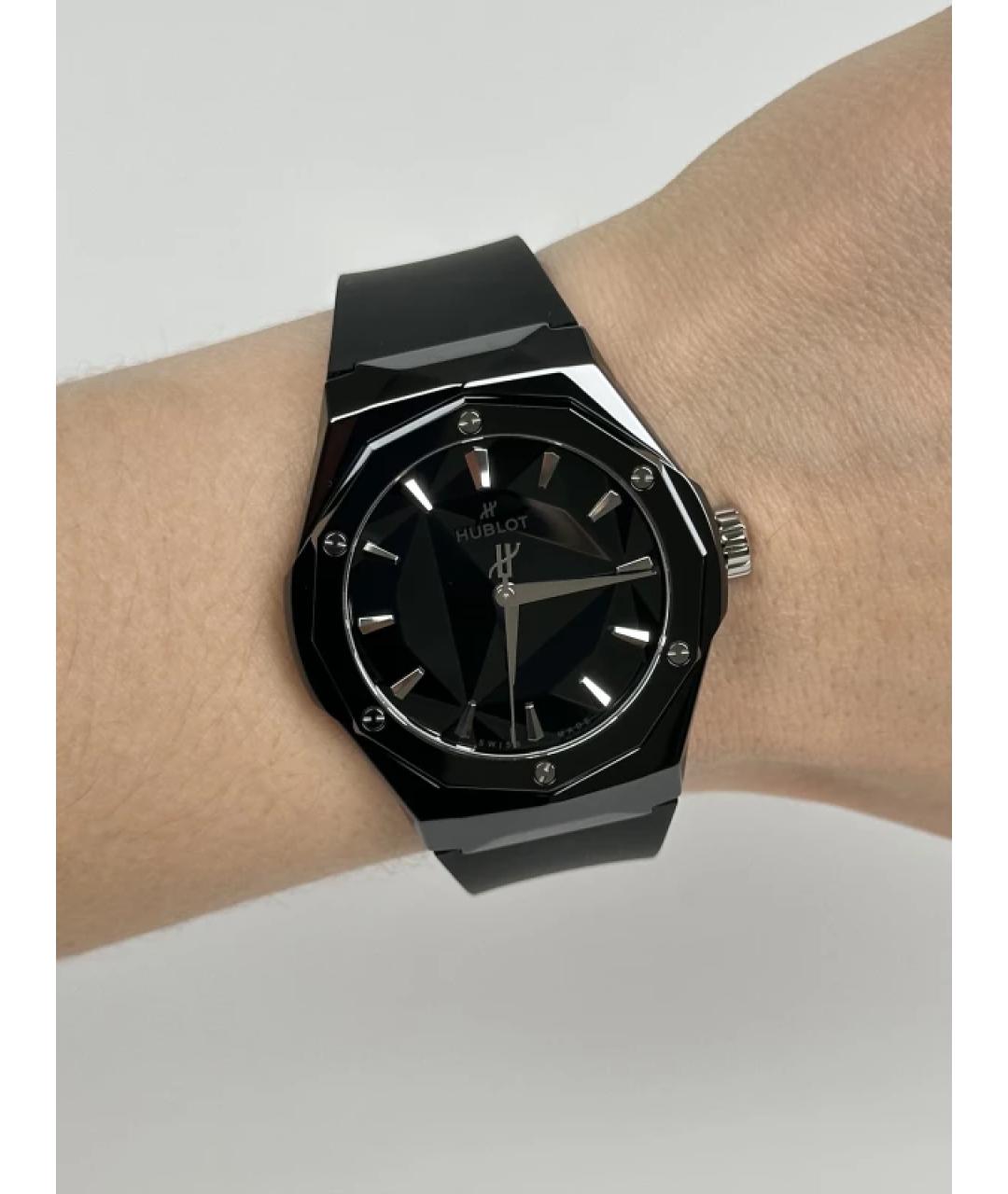 HUBLOT Черные керамические часы, фото 7