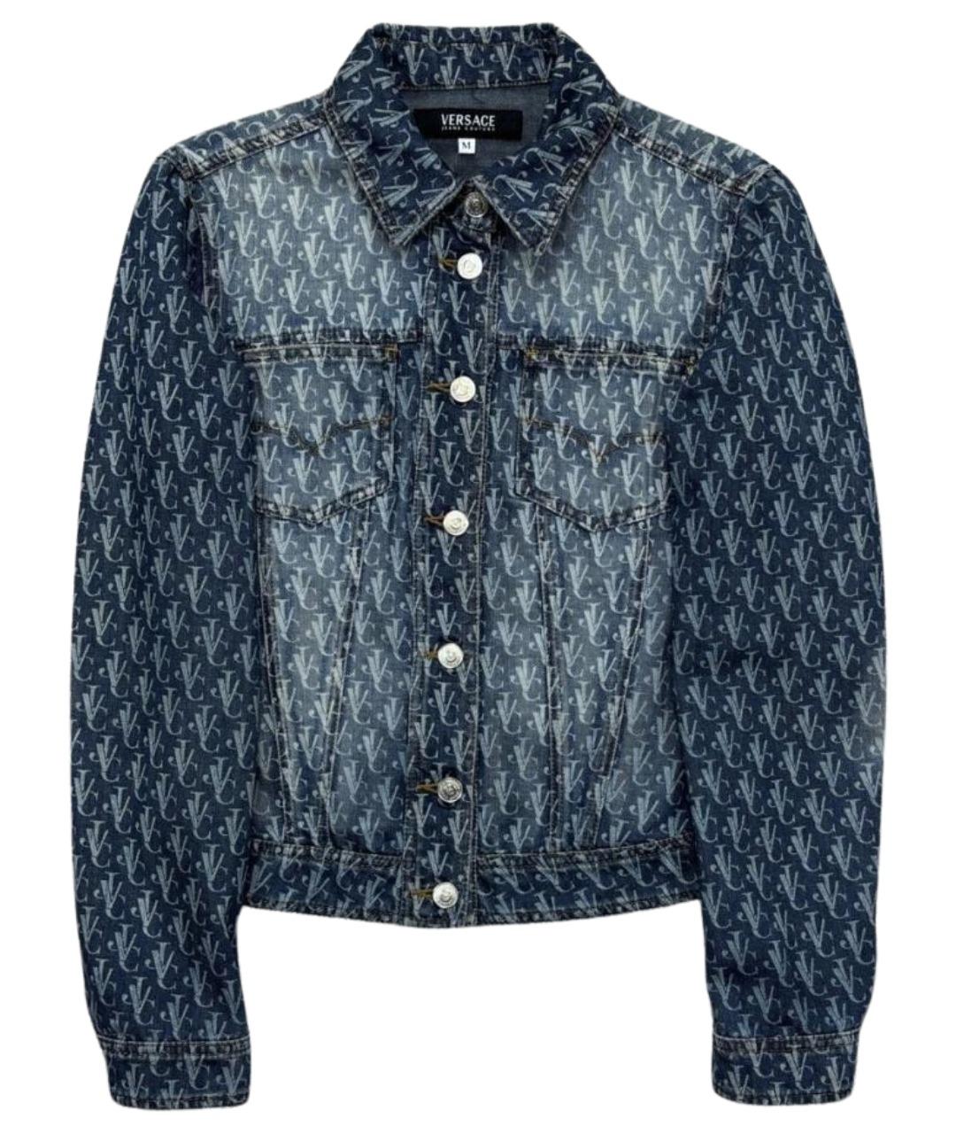 VERSACE JEANS COUTURE Синяя хлопковая куртка, фото 1