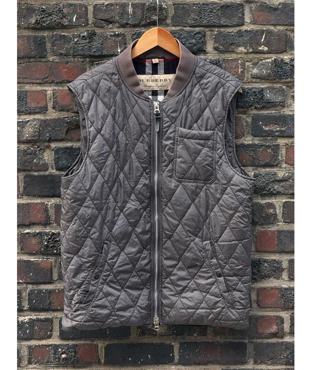 BURBERRY Антрацитовый жилет, фото 9