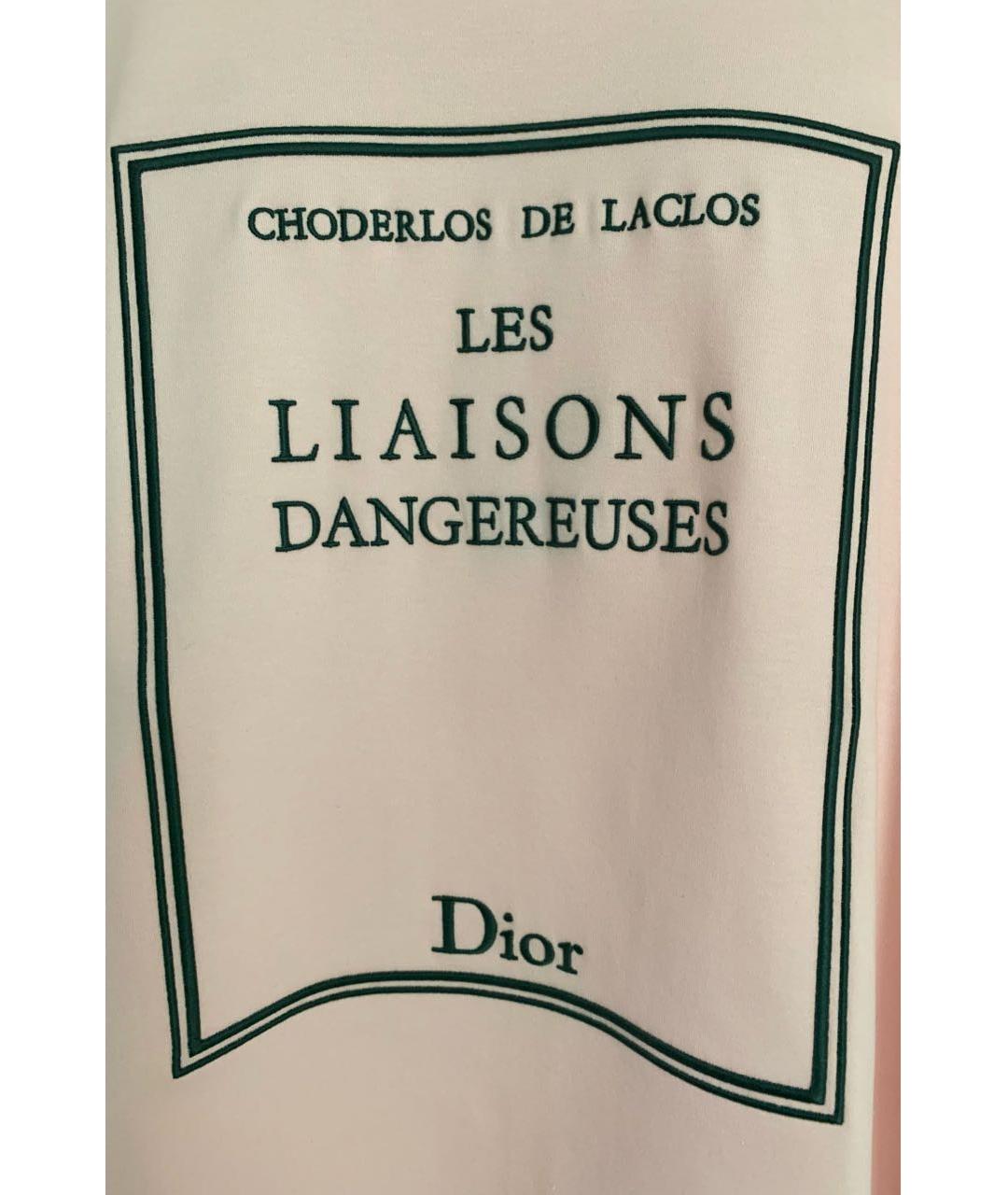 CHRISTIAN DIOR Розовая хлопковая футболка, фото 4